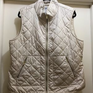 Old Navy Cream Quilted Vest